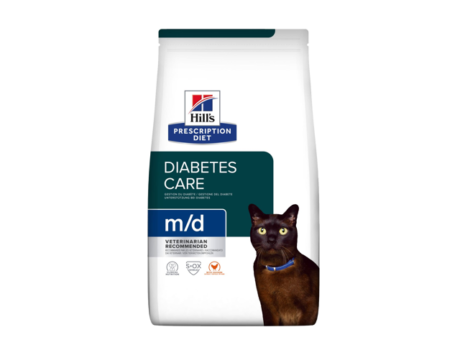 Hill’s Prescription Diet m/d sausas maistas katėms Pagalba sergant diabetu 3 kg
