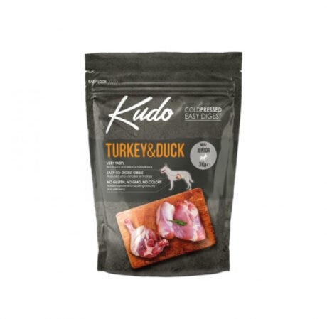 Kudo-Mini-Junior-sausas-maistas-mazu-veisliu-suniukams-su-kalakutienaantiena-3-kg