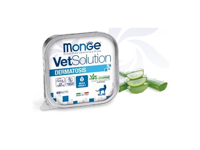 MONGE-VetSolution-Cat-Wet-Dermatosis-6x100-g