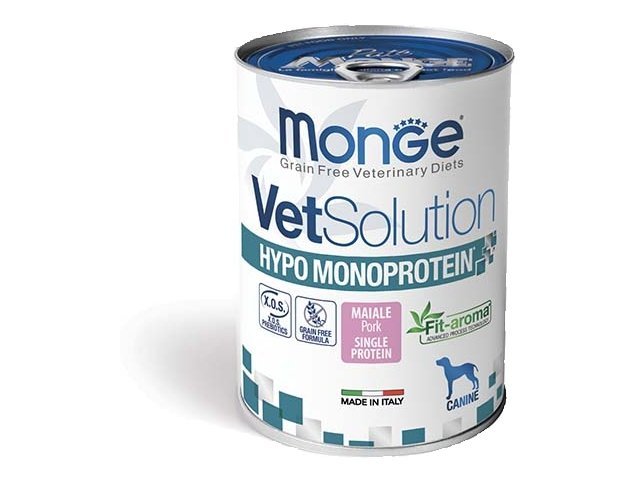 MONGE-VetSolution-Dog-Wet-HYPO-MONO-Pork-6x400-g