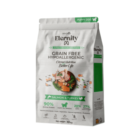 Magros Eternity Begrudis sausas maistas suniukams su lasisa ir kalakutiena kg