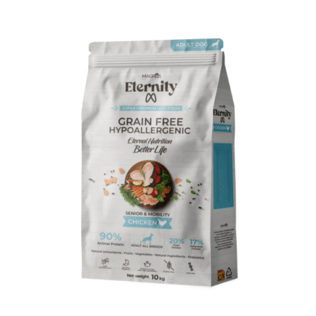 Magros Eternity Visavertis hipoalerginis suaugusiems sterilizuotiems sunims turintiems polinki i nutukima bei senjorams nuo metu su vistiena kg