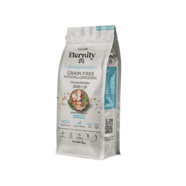 Magros Eternity Visavertis hipoalerginis suaugusiems sterilizuotiems sunims turintiems polinki i nutukima bei senjorams nuo metu su vistiena kg