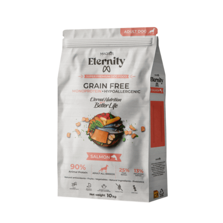 Magros Eternity Visavertis hipoalerginis vieno baltymo begrudis sausas maistas sunims su lasisa kg