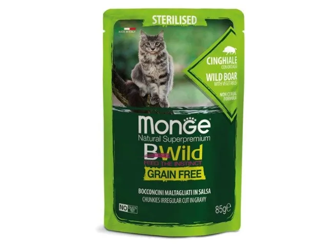 Monge-BWild-kons.-pasaras-sterelizuotoms-katems-su-serniena-ir-darzovemis-padaze-12x85g
