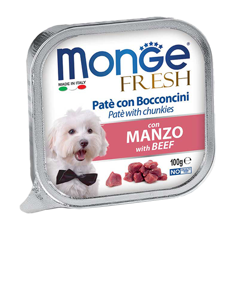 Monge Fresh pastetas sunims su jautiena xg