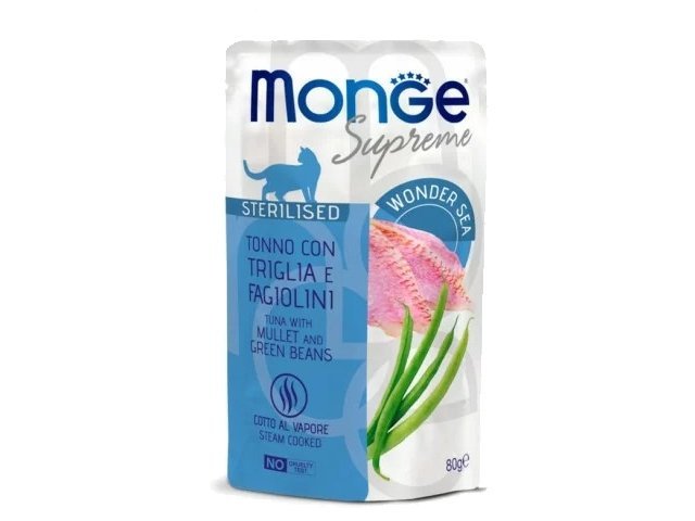 Monge-SUPREME-Cat-Wet-Pouches-Tuna-with-mullet-and-green-beans-Sterilised-12x80g