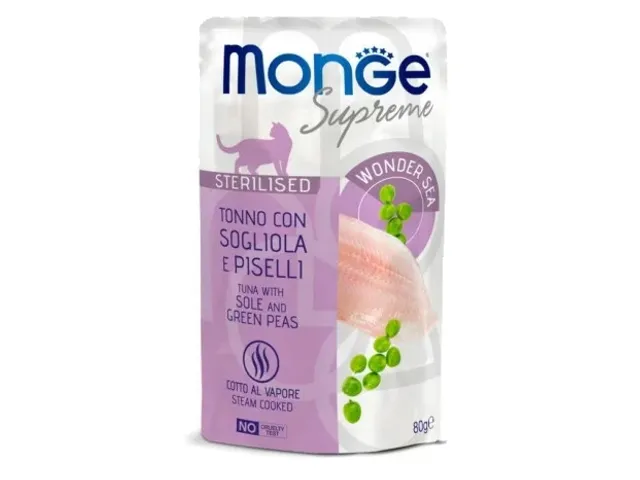 Monge-SUPREME-Cat-Wet-Pouches-Tuna-with-sole-and-green-peas-Sterilised-12x80g