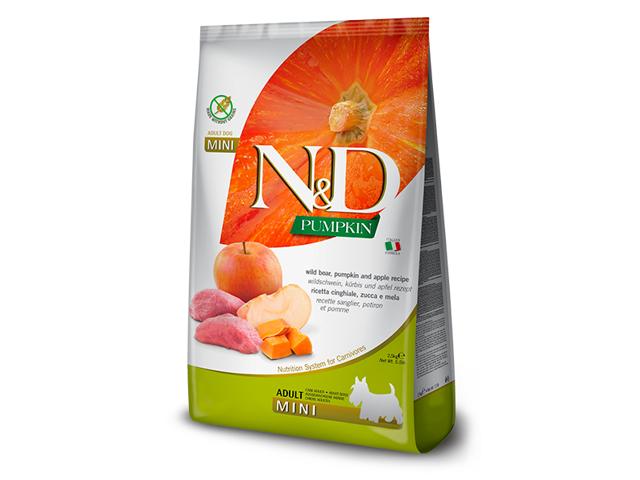 ND-Pumpkin-visavertis-sausas-maistas-suaugusiems-mazu-veisliu-sunims-su-serniena-ir-obuoliais-2.5-kg