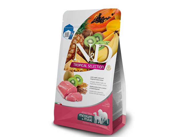 ND-Tropical-Selection-Visavertis-pasaras-vidutiniu-ir-dideliu-veisliu-suaugusiems-sunims-su-kiauliena-10-kg