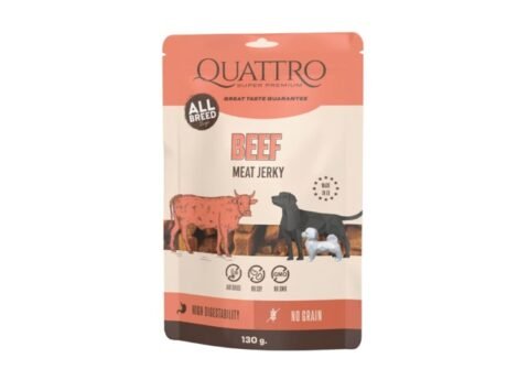 QUATTRO Maisto papildas suaugusiems šunims su jautiena - Beef Fillets 130 g