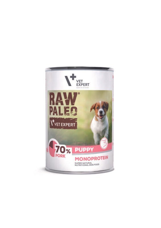 Raw-Paleo-Puppy-konservai-suniukams-su-kiauliena-400-g