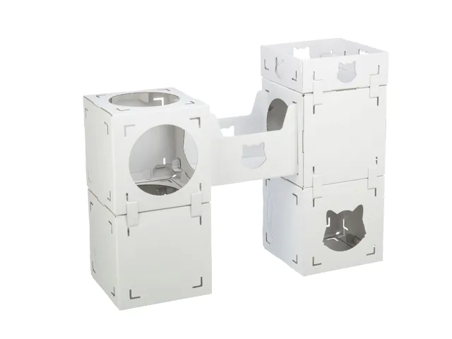 Trixie-Casa-Cara-kates-baldai-kartoniniai-93x72x30.55-cm-balti