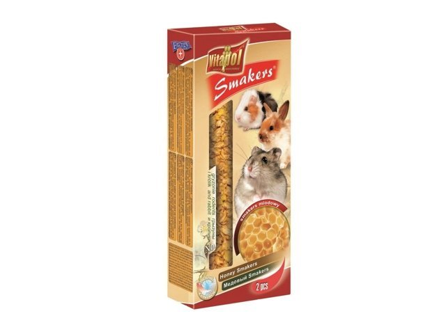 VITAPOL-Smakers-Skanestas-triusiams-ir-grauzikams-su-medumi-90g