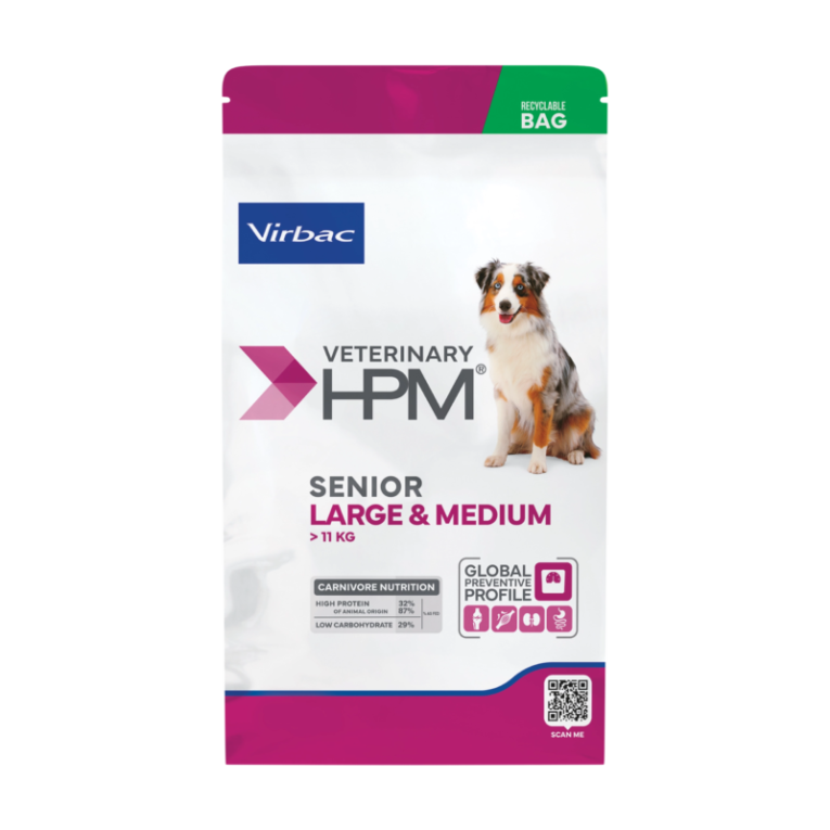 Virbac HPM Veterinarinis sausas maistas dideliu ir vidutiniu veisliu vyresnio amziaus sunims kg